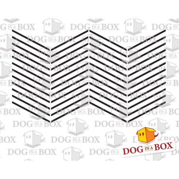 Pattern stencil n.3 - Reusable zig-zag stencil, seamless geometric pattern for walls and fabrics