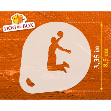 Stencil di basket n.2 (set di 3) -  Stencil per decorazioni biscotti, cappuccini o face painting