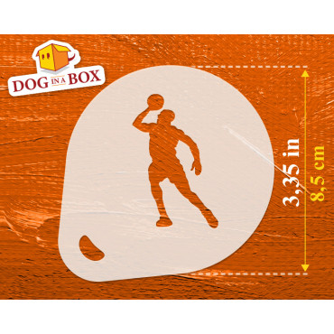 Stencil di basket n.2 (set di 3) -  Stencil per decorazioni biscotti, cappuccini o face painting