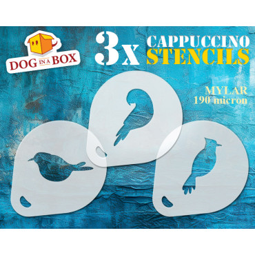 Stencil di uccelli n.5 (set...