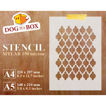 Marrakesh pattern stencil - Reusable moroccan stencil, seamless geometric pattern for walls and fabrics
