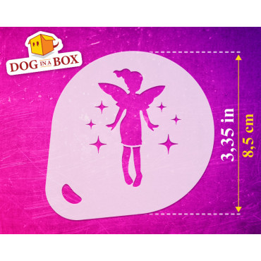 Stencil di fate n.1 (set di 3) - Stencil per decorazioni di torte, biscotti, pareti, tessuti e face painting