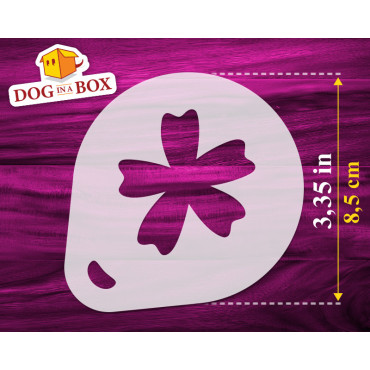 Flower stencils n.3 (set of 3) Cappuccino and Coffee cocoa powder decor stencil - Face Painting stencils