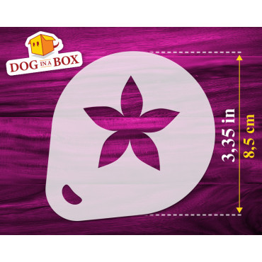 Stencil di fiori n.3 (set di 3) - Stencil per decorare cappuccini, pareti, vestiti o dipinti