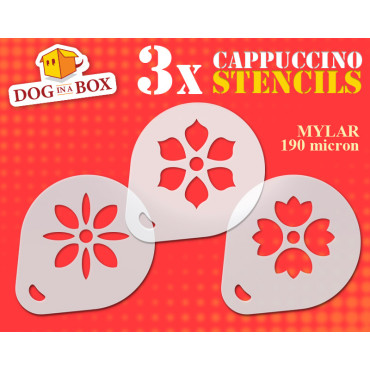 Stencil di fiori n.4 (set...