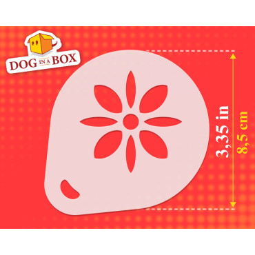 Stencil di fiori n.4 (set di 3) - Stencil per decorare cappuccini, pareti, vestiti o dipinti