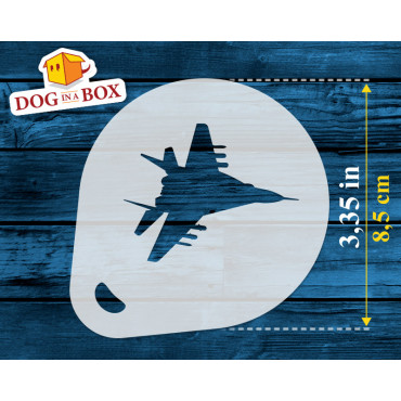 Kriegsflugzeuge schablonen n.1 (3er-Set) Cappuccino und Kaffee Kakaopulver Dekor Schablone - Face Painting Schablonen