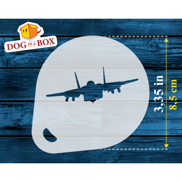 Kriegsflugzeuge schablonen n.1 (3er-Set) Cappuccino und Kaffee Kakaopulver Dekor Schablone - Face Painting Schablonen