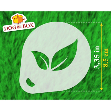 Blätter Schablonen n.2 (3er-Set) Cappuccino und Kaffee Kakaopulver Dekor Schablone - Face Painting Schablonen