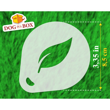 Feuilles pochoirs n.2 (lot de 3) pochoir de décoration de poudre de cacao Cappuccino et café - pochoirs de peinture de visage