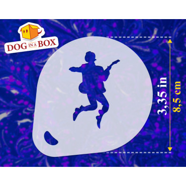 Stencil di rock n.1 (set di 3) -  Stencil per decorazioni biscotti, cappuccini o face painting