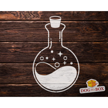 Magic Potion stencil - Reusable stencil for halloween, horror house, wood signs, painting on wall and fabrics