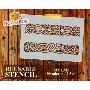 Celtic Knots pattern n.5 - Celtic stencil, seamless pattern stencil for wood, wall and home decor