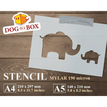 Pochoir éléphants - Pochoir...