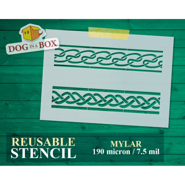 Celtic Knots pattern n.8 - Celtic stencil, seamless pattern stencil for wood, wall and home decor