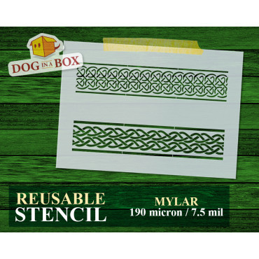 Celtic Knots pattern n.9 - Celtic stencil, seamless pattern stencil for wood, wall and home decor