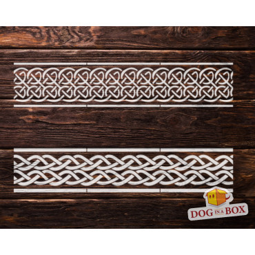 Celtic Knots pattern n.9 - Celtic stencil, seamless pattern stencil for wood, wall and home decor