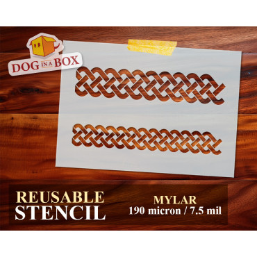 Celtic Knots pattern n.10 - Celtic stencil, seamless pattern stencil for wood, wall and home decor