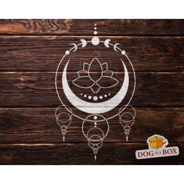 Sacred geometry stencil n.10 - Lotus reusable stencil for wood signs. Yoga stencil