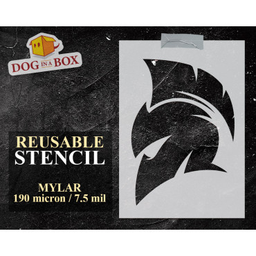 Stencil Elmo spartano n.5 -...