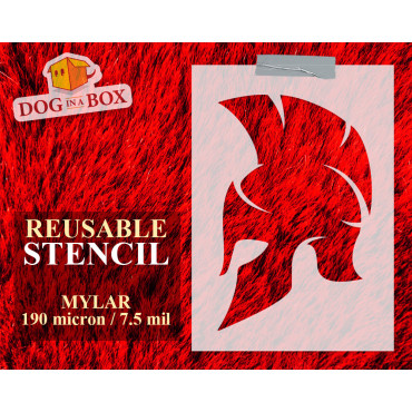 Stencil Elmo spartano n.6 -...