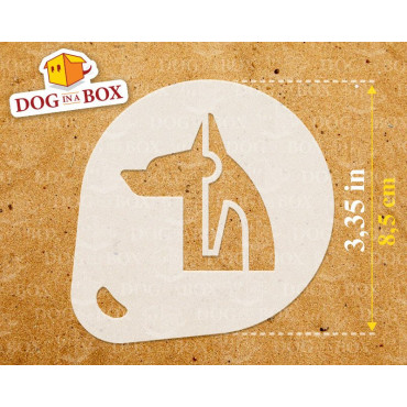 Stencil di geroglifici (set di 3) - Stencil per decorazioni con cacao in polvere di cappuccini e caffè o dolci o pareti