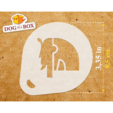 Pochoirs de hiéroglyphes (lot de 3) pochoir de décoration de poudre de cacao Cappuccino et café - pochoirs de peinture de visage