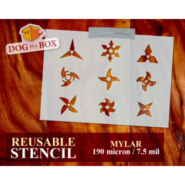 Shuriken stencil set n.1 -...