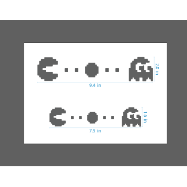 Pac Man stencil set n.1 - Reusable video games stencil for painting on walls, wood, fabrics