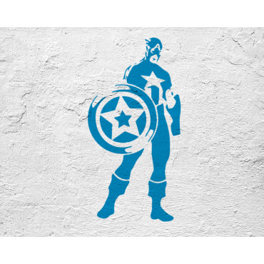 Captain America stencil n.2 - Avengers Reusable superhero, comics and movie stencil for cakes and nursery