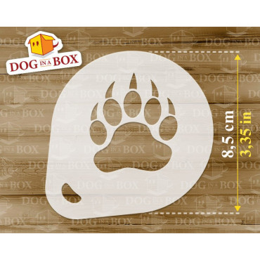 Stencil orsi (set di 3) n.1 - Stencil per decorazioni pareti, cappuccini, legno e tessuti