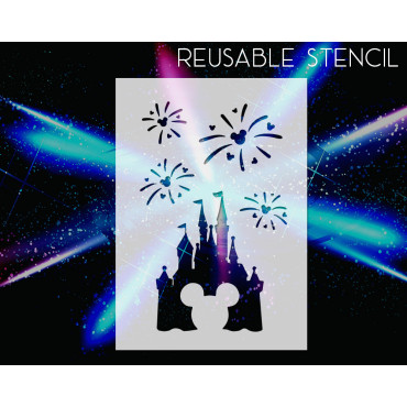 Disney Castle stencil n.2 -...