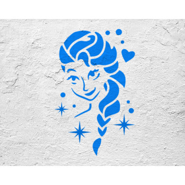 Disney Frozen stencil n.1 - Disney Cartoon stencil for nursery decoration