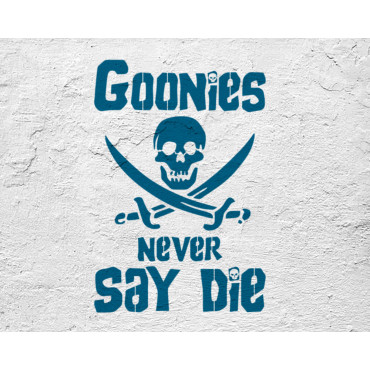 The Goonies stencil n.2 - Movie reusable stencil for walls, wood and fabrics