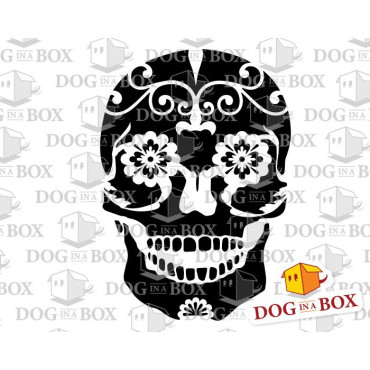 Sugar Skull stencil n.2 - Dia de los Muertos stencil for wood signs, walls and party decor.