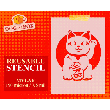 Maneki Neko stencil n.1 -...