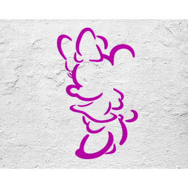 Minnie Mouse stencil n.3 - Disney Cartoon stencil for nursery decoration