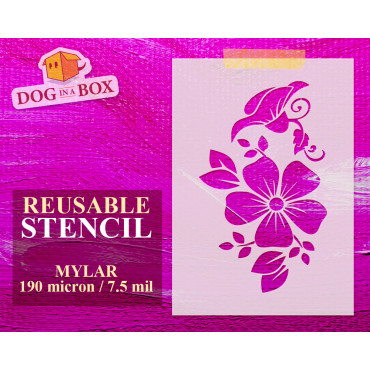 Pochoir fleurs n.5 -...