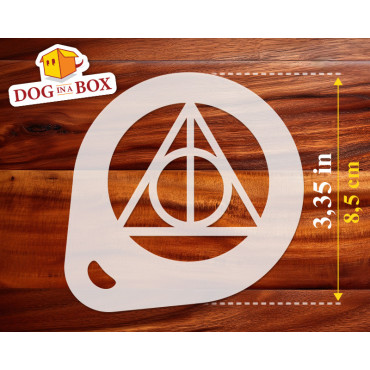 Stencil di Harry Potter n.1 (set di 3) - Stencil per face painting, cappuccini, pareti