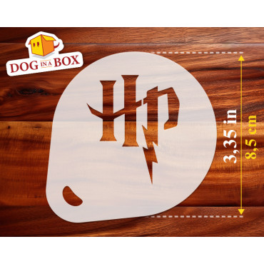 Harry Potter stencils n.1 (set of 3) Cookie and Cappuccino cocoa powder decor stencil - Face Painting