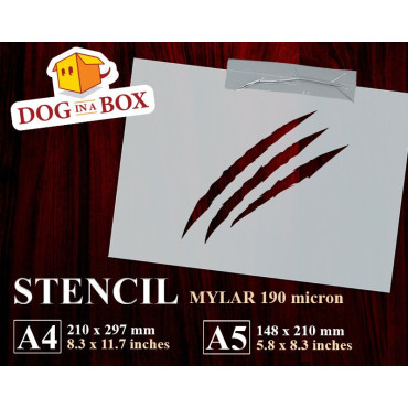 Kratzschablone Nr. 1 -...