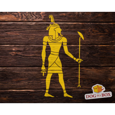 Egyptian Gods stencil: Shu - Reusable hieroglyphs stencil, for walls and fabrics