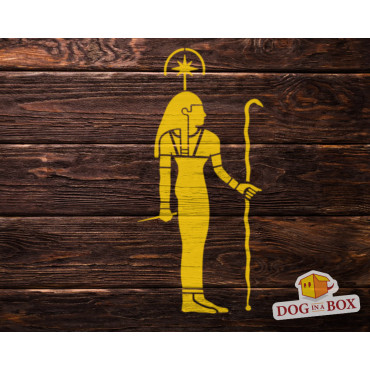 Egyptian Gods stencil: Seshat - Reusable hieroglyphs stencil, for walls and fabrics