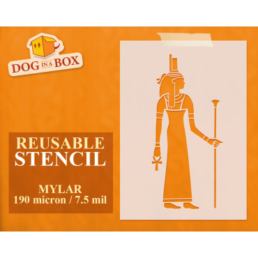 Egyptian Gods stencil: Isis...