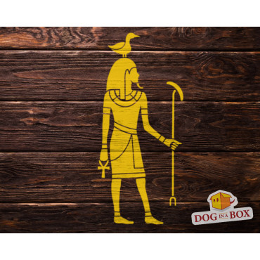 Egyptian Gods stencil: Geb - Reusable hieroglyphs stencil, for walls and fabrics