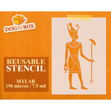 Stencil dio egizio: Atum -...