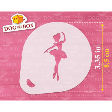 Stencil di ballerine classiche (set di 3) - Stencil di ballerine di musica classica per face painting, cappuccini o camerette