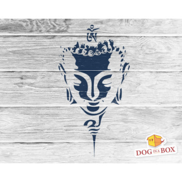 Stencil Buddha n.2 - Stencil spirituale. Stencil buddista per la decorazione