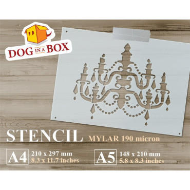 Stencil candelabro n.1 -...