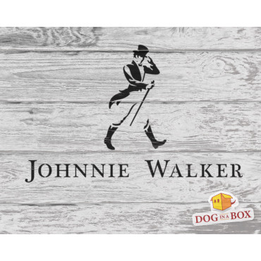 Johnnie Walker logo stencil n.1 - Whiskey logo stencil for bars and pubs decorations